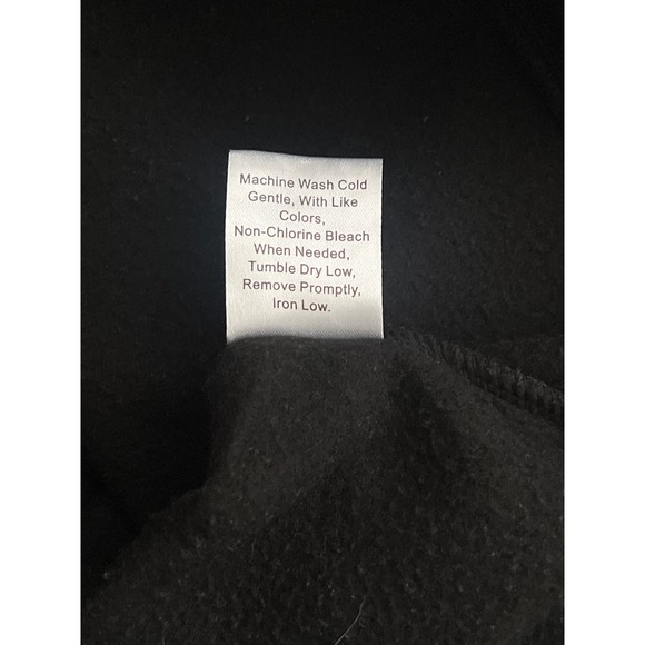 Shein Black Sweatshirt White Lettering BE REAL Not Perfect Crew Neck Medium - Picture 4 of 4